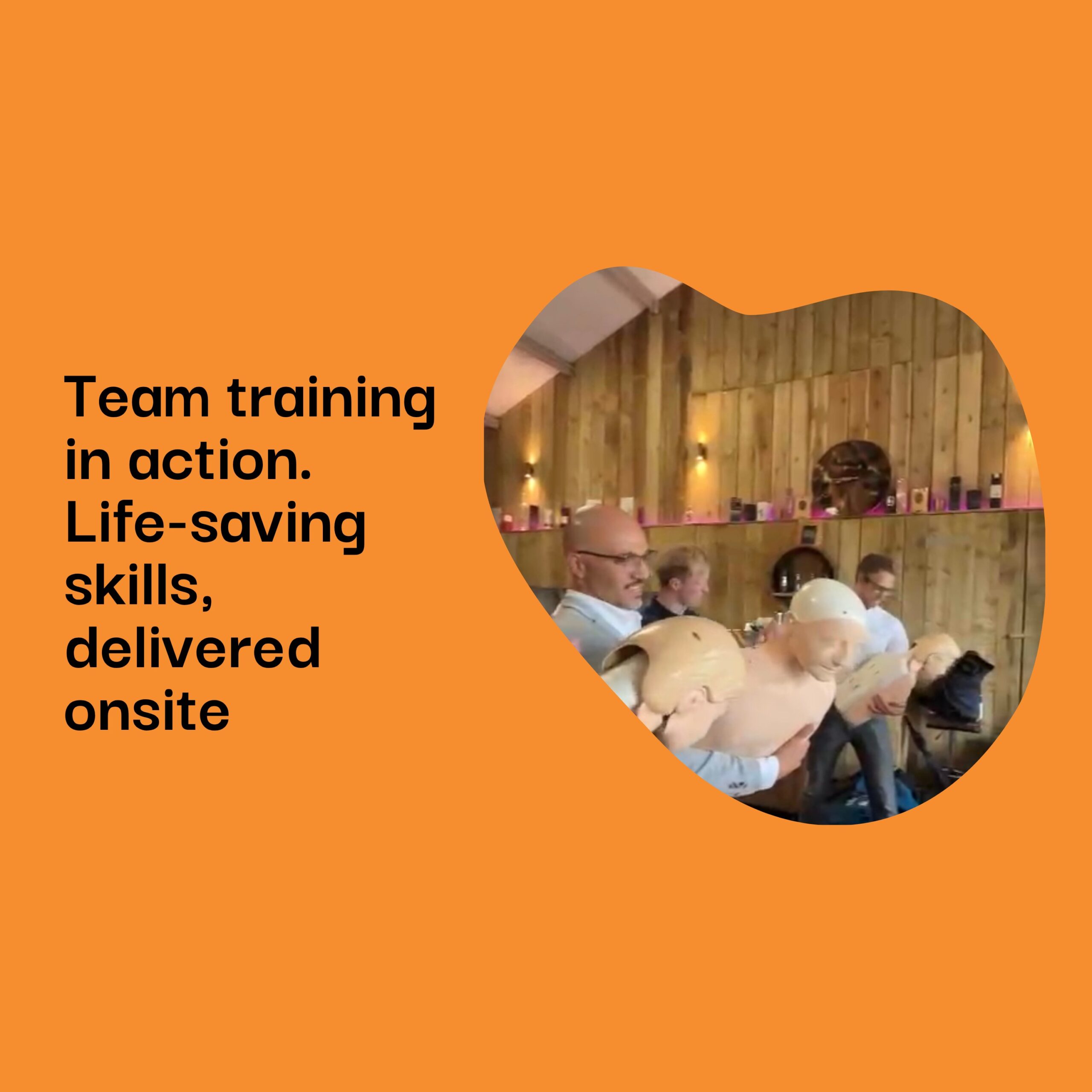 Group first aid training